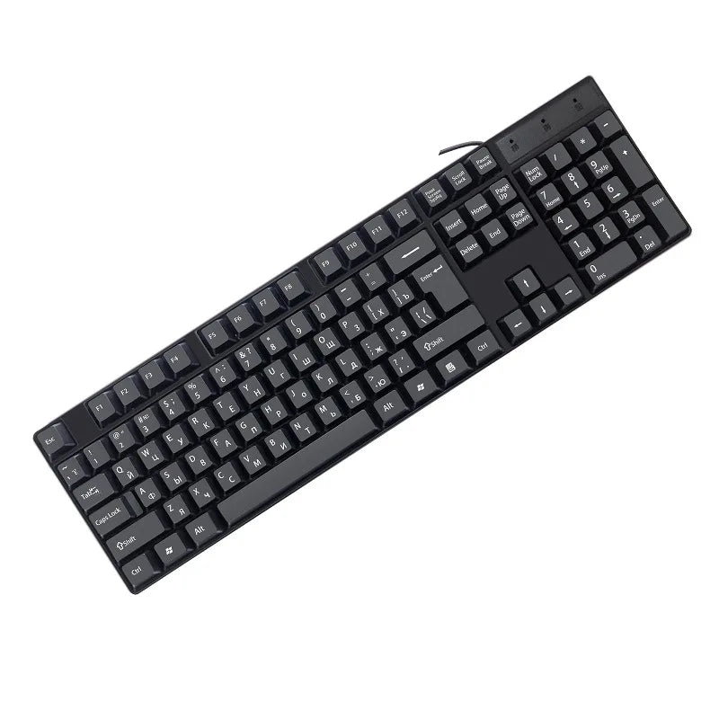 Spanish French  Russian Arabic Letter keycaps Keyboard Gaming Keyboard Usb Wired 104 Keys  For Computer