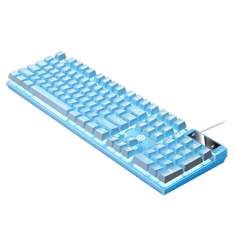 Wired USB Gaming Keyboard with Backlight, 104 Key Gamer Keyboard for Computer/Laptop/PC, Ergonomic Design,Office Gaming Accessor