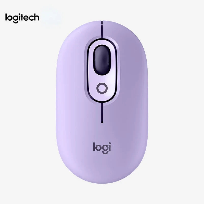 Logitech(G) POP Wireless Bluetooth Mouse Ergonomic Computer Mouse for Office Home Gaming - Laptop Accessories