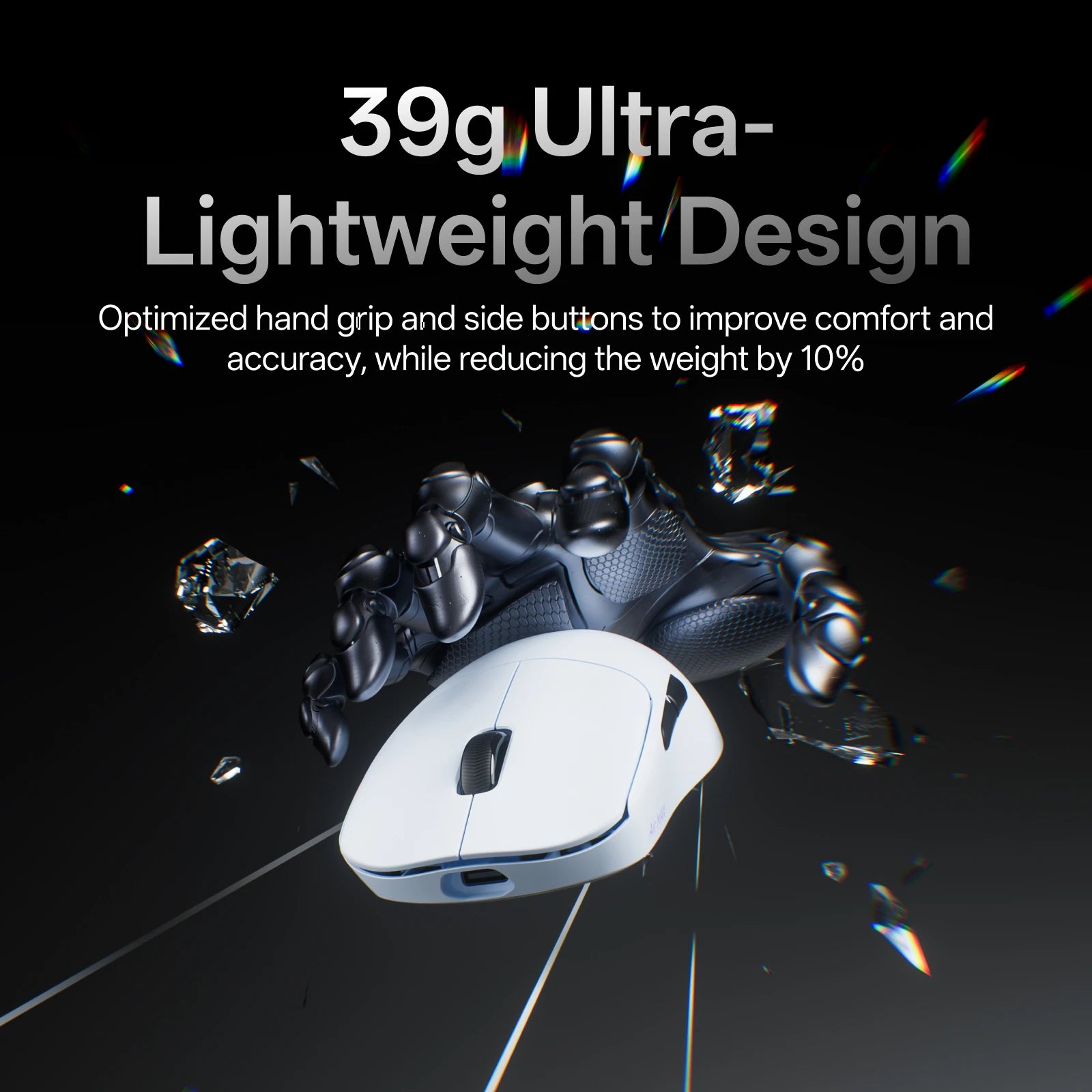 Rapoo VT0 Air MAX Wireless Gaming Mouse True 8K Wireless Polling Rate Esports Grade 39g Lightweight 30000DPI Optical Encoder