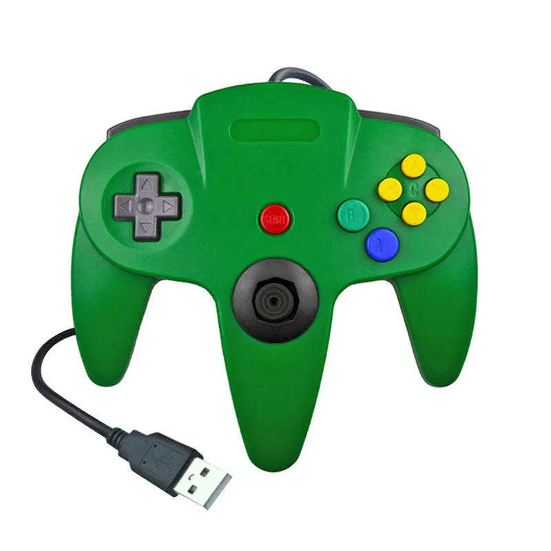 USB Wired N64 Gamepad Joystick for Original Nintend 64 Console USB Controller Gaming Joystick For Nintend N64 Gamepad