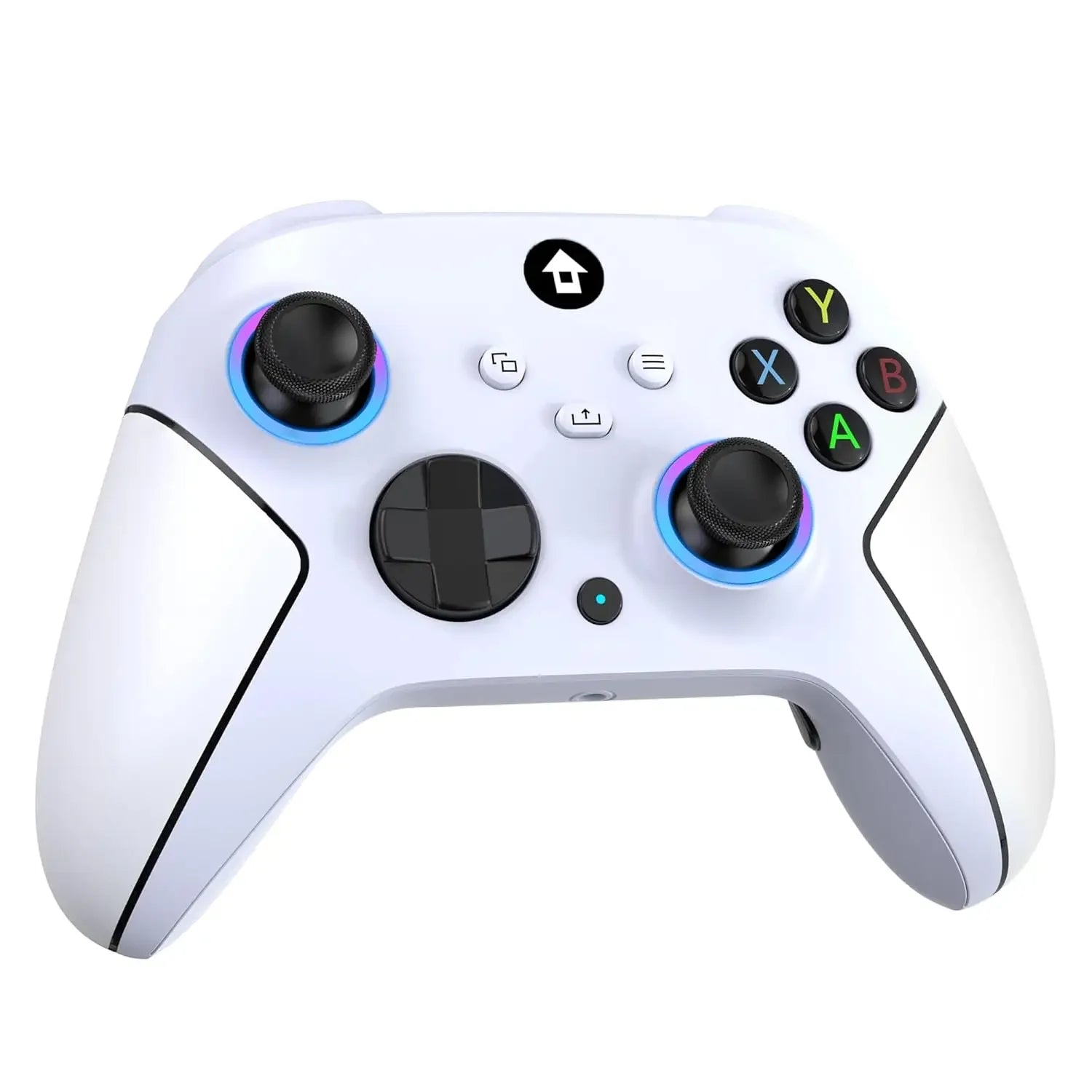 Upgraded 7 Colors RGB Wireless Controller XB023 for XBOX,Steam,Windows with Dual Vibration ,AUTO TURBO Function&Programmable