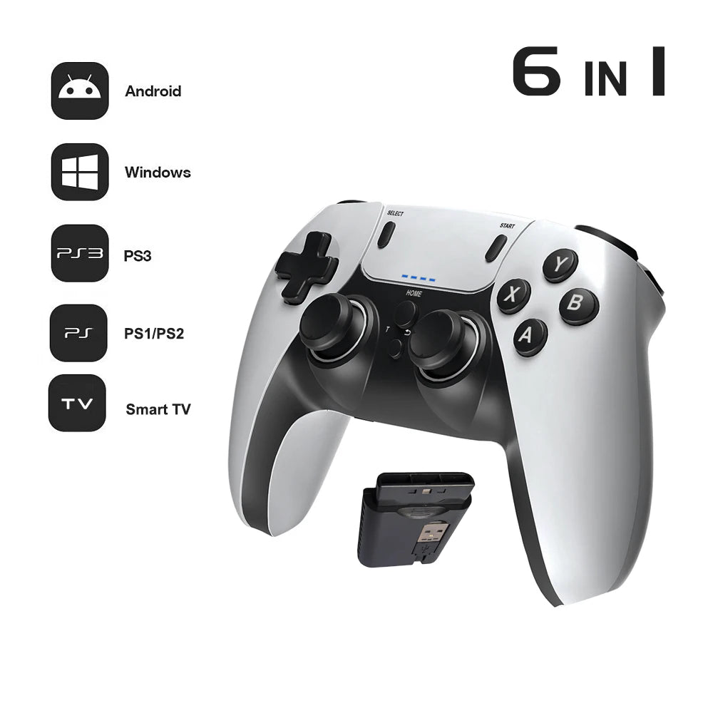 Handheld Wireless Gaming Controller Entertainment Gamepad for PS1 PS2 PS3 PC Android - Portable Console