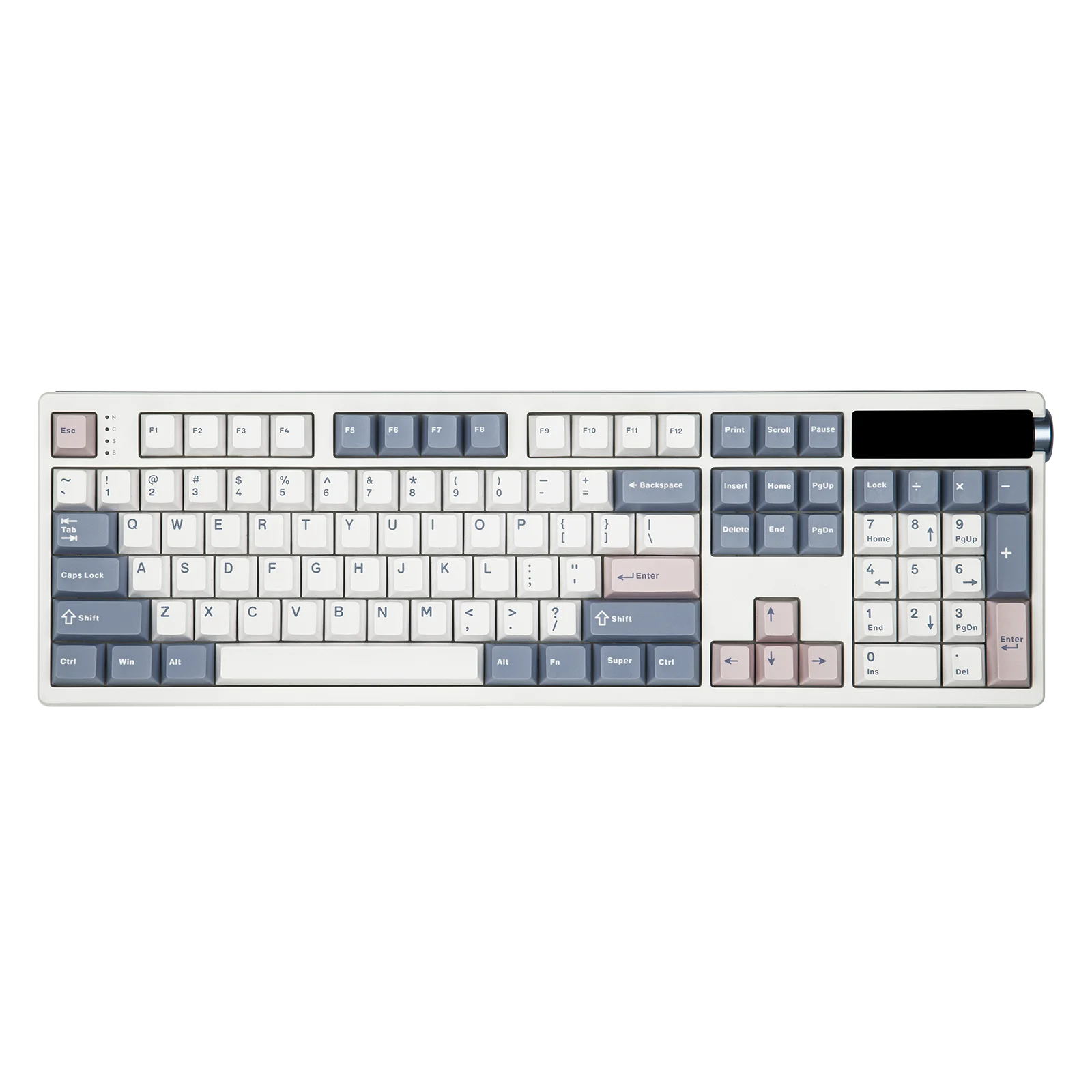EPOMAKER TH108 PRO 100% Full-Sized Hot-Swap Wired/BT/2.4Ghz Wireless Mechanical Keyboard with Screen & Knob 10000mAh Battery