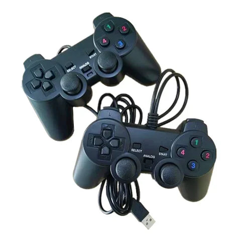 USB Wired Dual Vibration Gaming Controller Joystick For PC Computer Windows XP 7 8 10 PS3 Gamepad