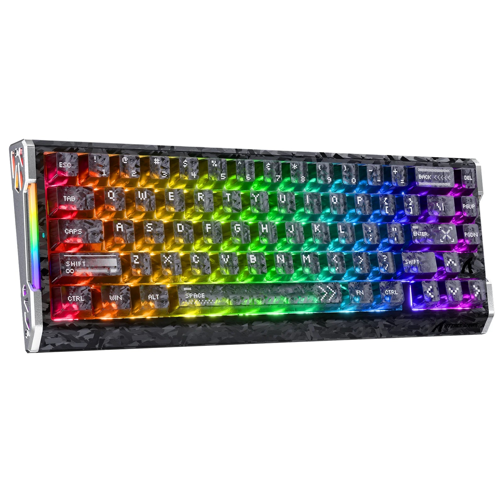 ATTACK SHARK R68HE Wired Keyboard,0.005mm RT Accuracy,8KHz Magnetic Switch,Support RT/Snap Tap/DKS/MT/TGL