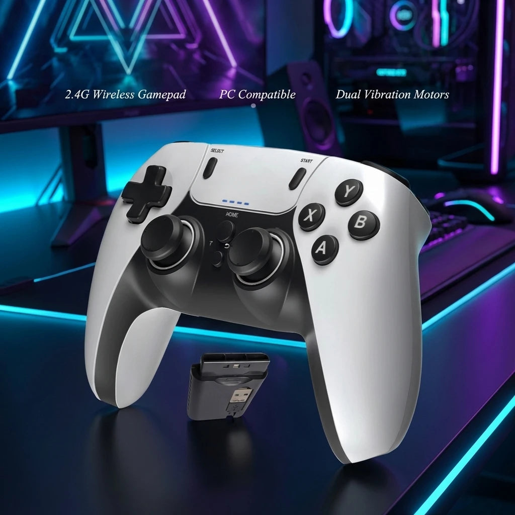 Handheld Wireless Gaming Controller Entertainment Gamepad for PS1 PS2 PS3 PC Android - Portable Console