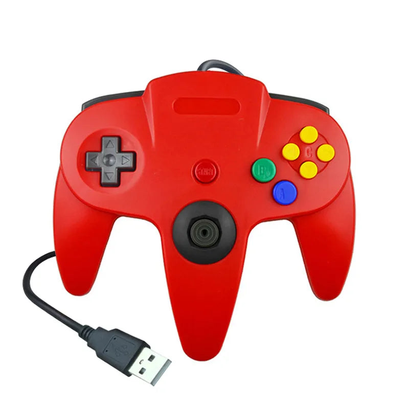 USB Wired N64 Gamepad Joystick for Original Nintend 64 Console USB Controller Gaming Joystick For Nintend N64 Gamepad