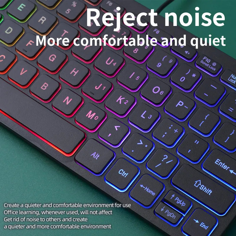 APAYADO K1000 Mini Wired Keyboard Portable USB Keyboard for Laptop/Computer