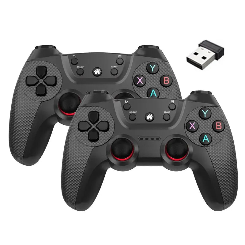 NEW Wireless Doubles Game Controller For Linux Video Game For Game Box Game Stick PC Smart TV Box 2.4G Gamepad Joystick