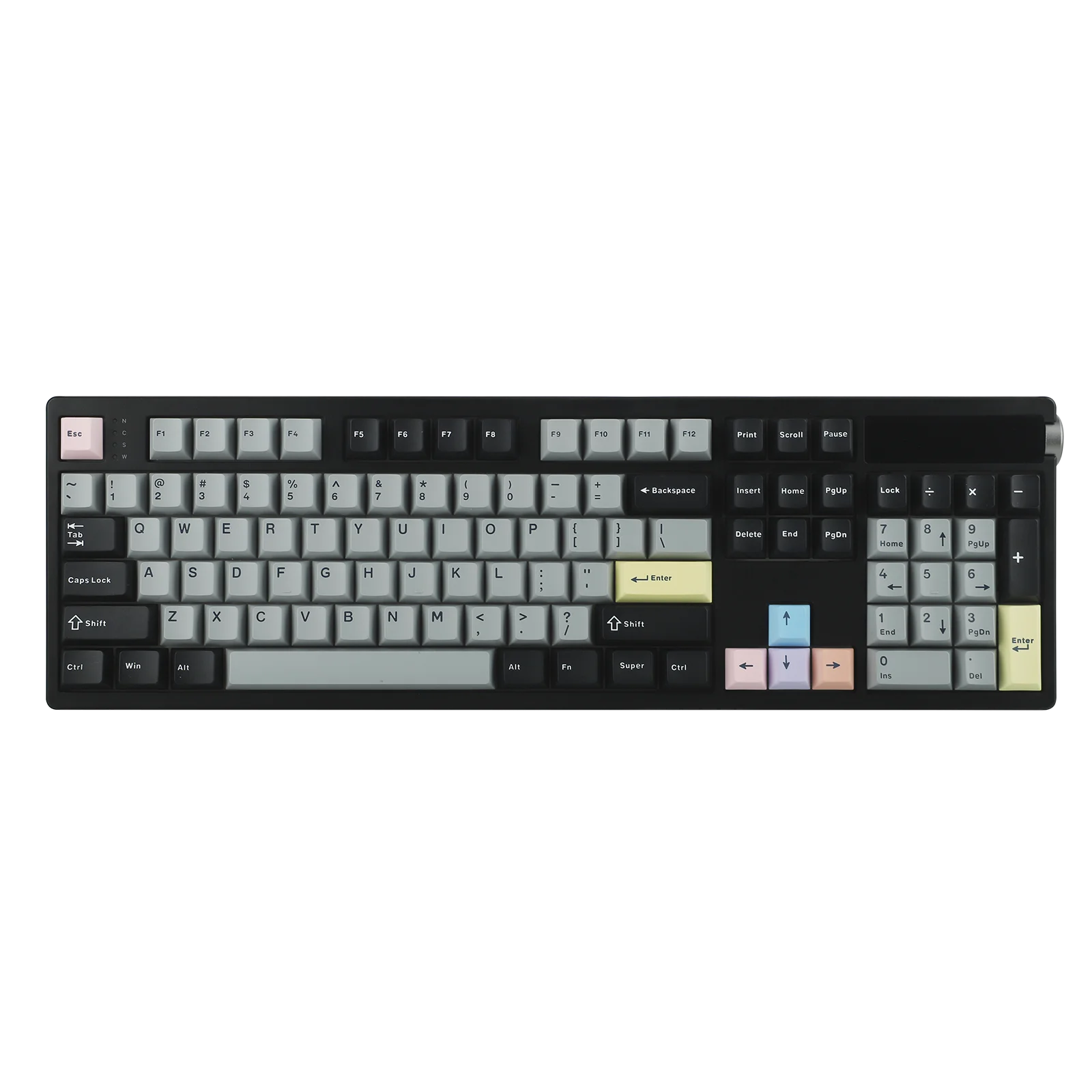 EPOMAKER TH108 PRO 100% Full-Sized Hot-Swap Wired/BT/2.4Ghz Wireless Mechanical Keyboard with Screen & Knob 10000mAh Battery