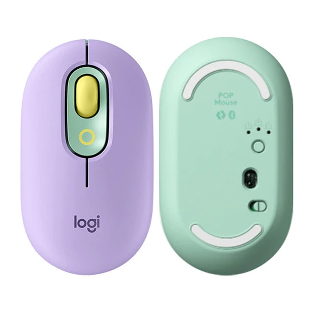 Logitech(G) POP Wireless Bluetooth Mouse Ergonomic Computer Mouse for Office Home Gaming - Laptop Accessories